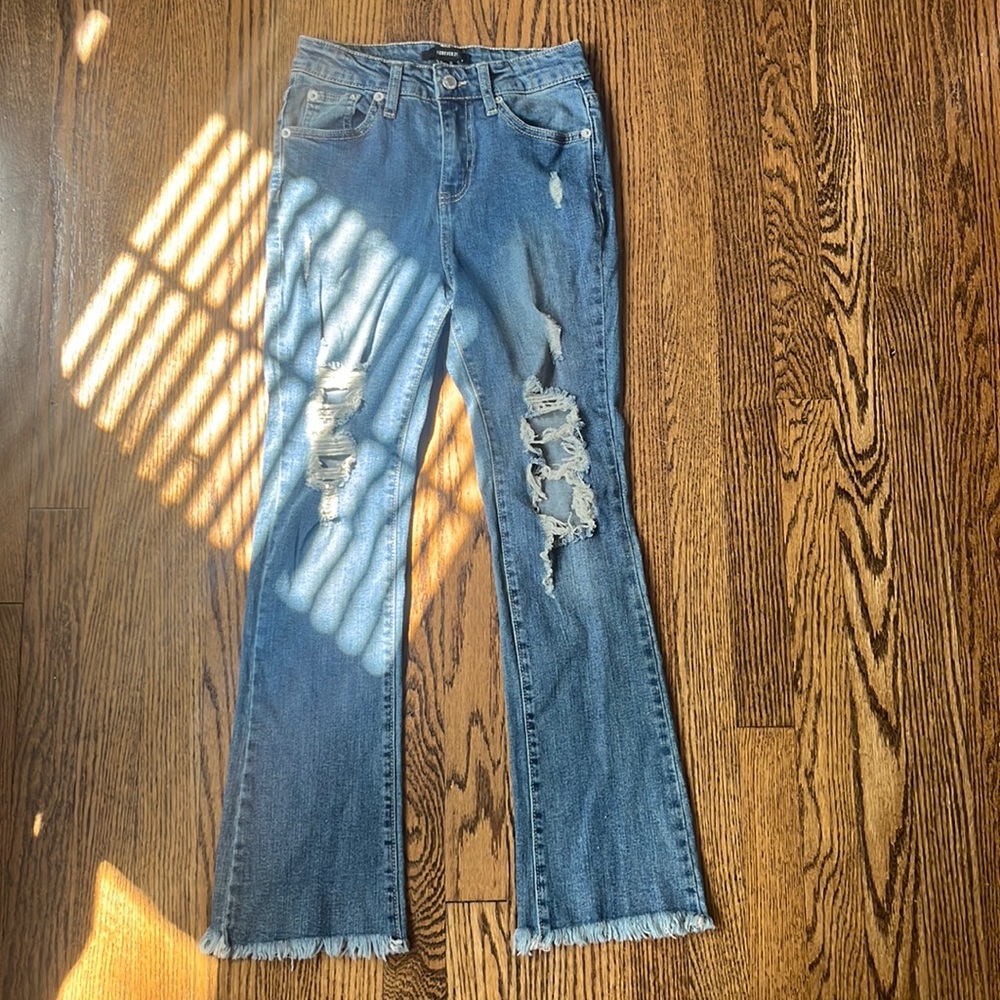 Forever 21 Flare Wide Leg Jeans